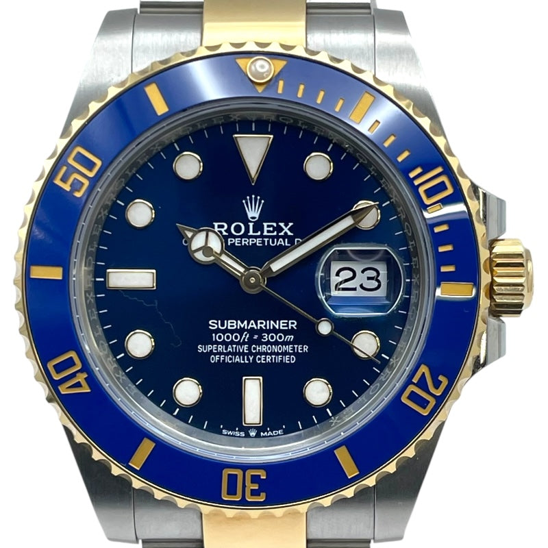 ロレックス ROLEX サブマリーナ デイト ランダムシリアル 126613LB ブルー K18YG/SS 自動巻き メンズ 腕時計