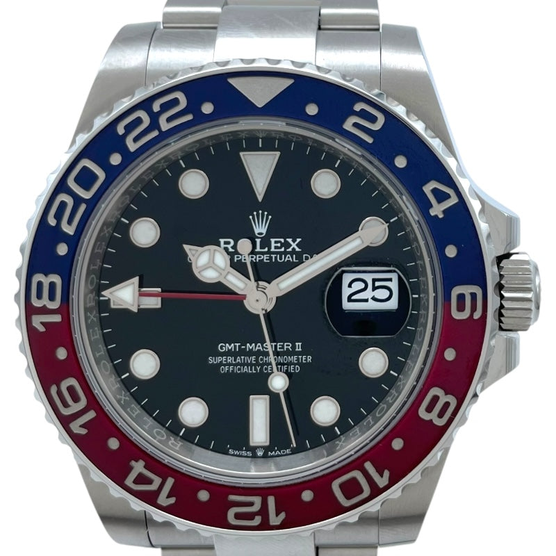 ロレックス ROLEX GMTマスター2 126710BLRO ブラック SS 自動巻き メンズ 腕時計