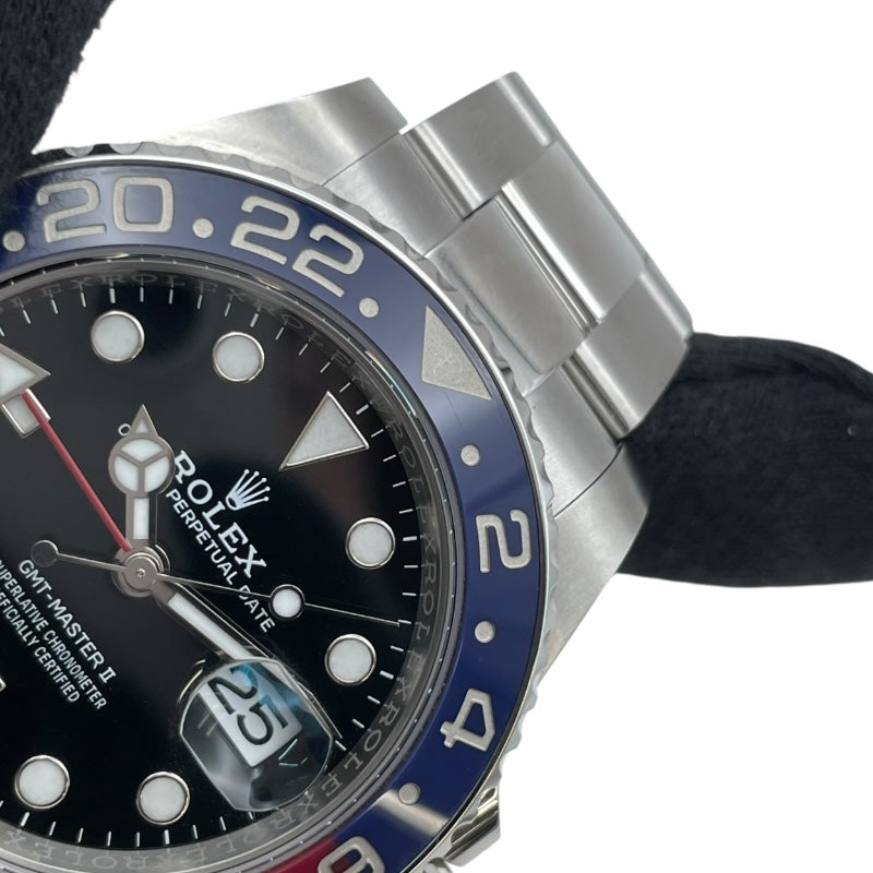 ロレックス ROLEX GMTマスター2 126710BLRO ブラック SS 自動巻き メンズ 腕時計