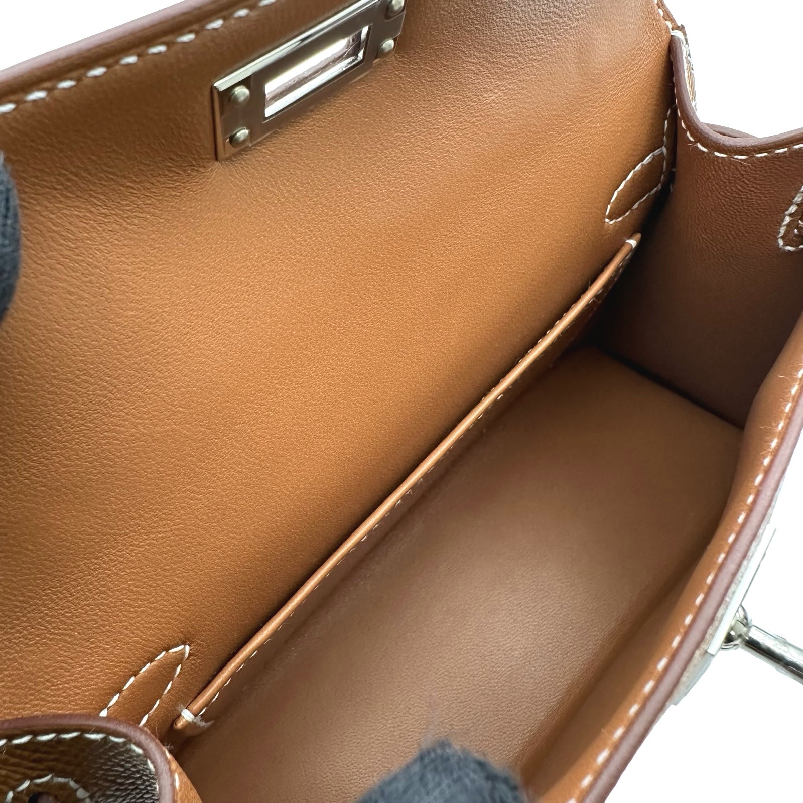 エルメス HERMES ミニケリー2 K刻 ゴールド シルバー金具 エプソン