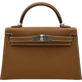 エルメス HERMES ミニケリー2 K刻 ゴールド シルバー金具 エプソン レディース ショルダーバッグ
