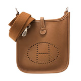 エルメス HERMES エヴリンTPM W刻印 ゴールド シルバー金具 トリヨンクレマンス レディース ショルダーバッグ