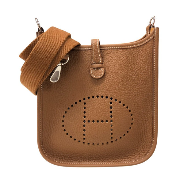 エルメス HERMES エヴリンTPM W刻印 ゴールド シルバー金具 トリヨンクレマンス レディース ショルダーバッグ