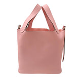 エルメス HERMES ピコタンロックPM W刻 ローズサクラ シルバー金具 トリヨンクレマンス レディース ハンドバッグ