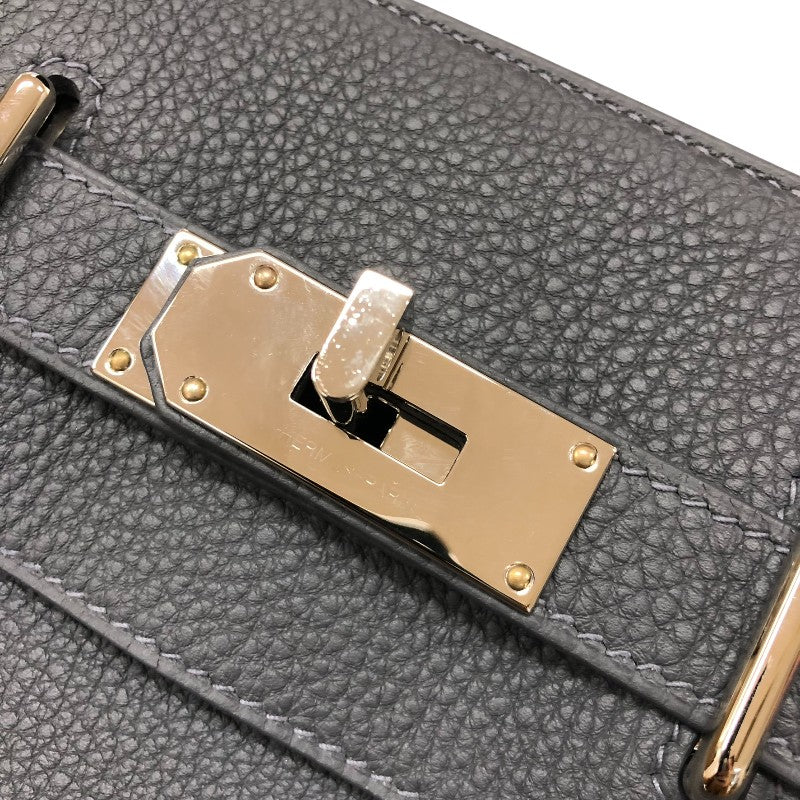 エルメス HERMES ケリーアッカドPM K刻印 グリミスティ シルバー金具 トゴ ユニセックス ボディバッグ