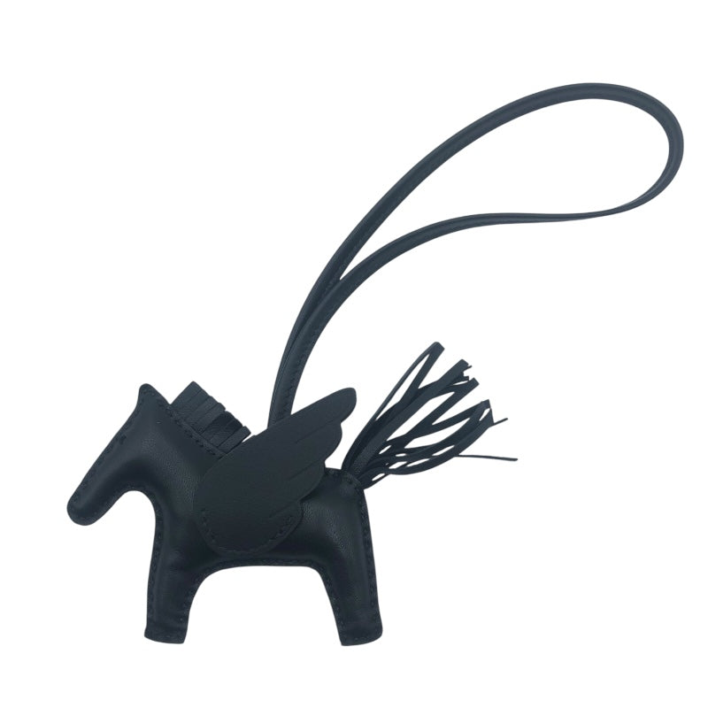 エルメス HERMES ロデオペガサスPM K刻 ブラック アニョーミロ レディース チャーム