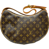ルイ・ヴィトン LOUIS VUITTON クロワッサンMM M51512 ブラウン モノグラムキャンバス レディース ショルダーバッグ
