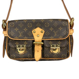 ルイ・ヴィトン LOUIS VUITTON ハドソンPM M40027 ブラウン モノグラムキャンバス レディース ショルダーバッグ