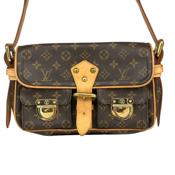 ルイ・ヴィトン LOUIS VUITTON ハドソンPM M40027 ブラウン モノグラム 