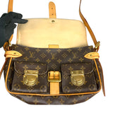 ルイ・ヴィトン LOUIS VUITTON ハドソンPM M40027 ブラウン モノグラムキャンバス レディース ショルダーバッグ