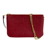 ルイ・ヴィトン LOUIS VUITTON ポシェット・ドゥーブル M68574 レッド ﾓﾉｸﾞﾗﾑ･ｱﾝﾌﾟﾗﾝﾄ レディース ショルダーバッグ