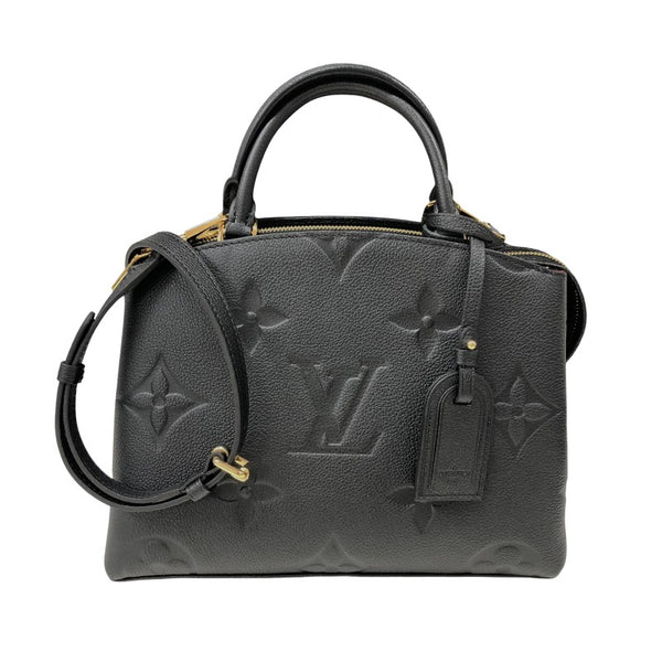 ルイ・ヴィトン LOUIS VUITTON プティ・パレPM M58916 ブラック モノグラムアンプラント レディース ハンドバッグ