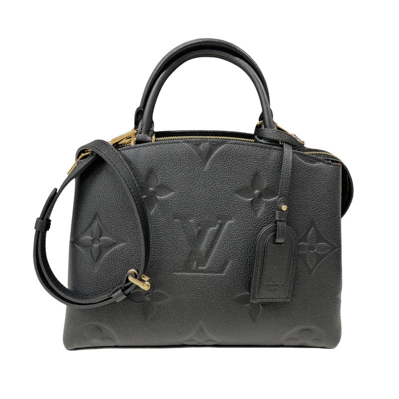 ルイ・ヴィトン LOUIS VUITTON プティ・パレPM M58916 ブラック モノグラムアンプラント レディース ハンドバッグ