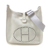 エルメス HERMES エヴリン3 GM □M刻 ホワイト シルバー金具 トリヨン レディース ショルダーバッグ