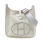 エルメス HERMES エヴリン3 GM □M刻 ホワイト シルバー金具 トリヨン レディース ショルダーバッグ