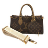 ルイ・ヴィトン LOUIS VUITTON オンザゴーEW M46653 ブラウン モノグラム・ジャイアント・リバース レディース ショルダーバッグ