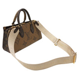 ルイ・ヴィトン LOUIS VUITTON オンザゴーEW M46653 ブラウン モノグラム・ジャイアント・リバース レディース ショルダーバッグ