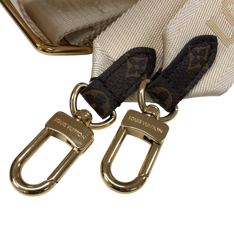 ルイ・ヴィトン LOUIS VUITTON オンザゴーEW M46653 ブラウン モノグラム・ジャイアント・リバース レディース ショルダーバッグ