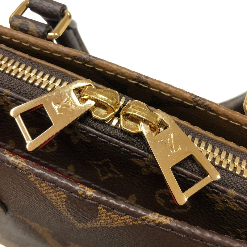 ルイ・ヴィトン LOUIS VUITTON オンザゴーEW M46653 ブラウン モノグラム・ジャイアント・リバース レディース ショルダーバッグ