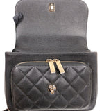 シャネル CHANEL ビジネスアフィニティ スモールショルダーバッグ A93607 キャビアスキン レディース ショルダーバッグ