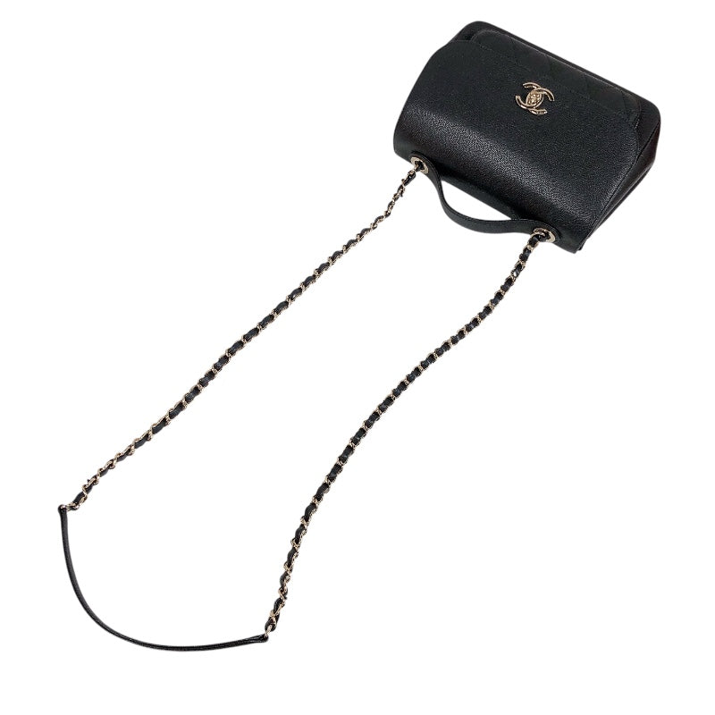 シャネル CHANEL ビジネスアフィニティ スモールショルダーバッグ A93607 キャビアスキン レディース ショルダーバッグ
