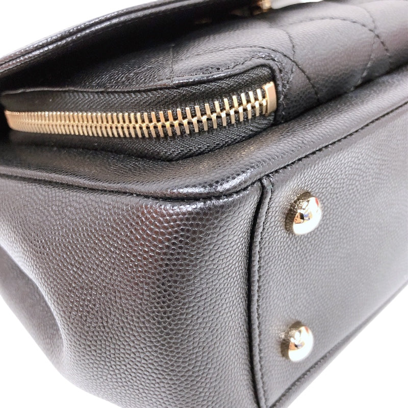 シャネル CHANEL ビジネスアフィニティ スモールショルダーバッグ A93607 キャビアスキン レディース ショルダーバッグ