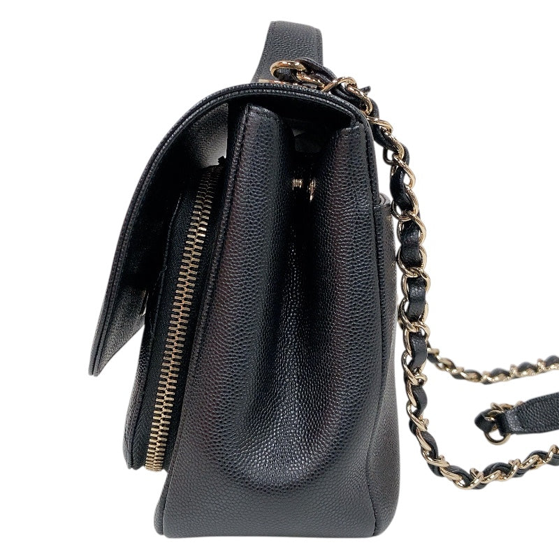 シャネル CHANEL ビジネスアフィニティ スモールショルダーバッグ A93607 キャビアスキン レディース ショルダーバッグ