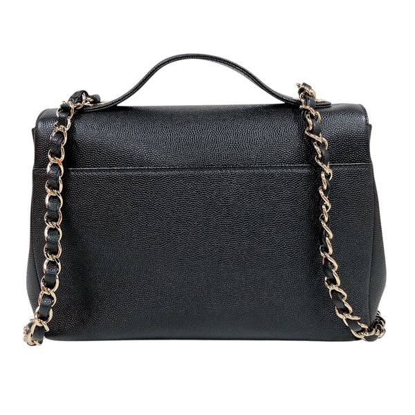 シャネル CHANEL ビジネスアフィニティ スモールショルダーバッグ A93607 キャビアスキン レディース ショルダーバッグ