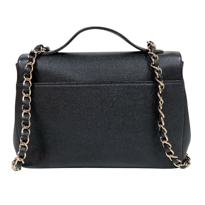 シャネル CHANEL ビジネスアフィニティ スモールショルダーバッグ A93607 キャビアスキン レディース ショルダーバッグ