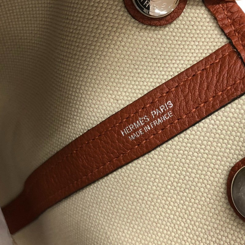 エルメス HERMES ガーデンパーティTPM Z刻 ベージュ/キュイーブル