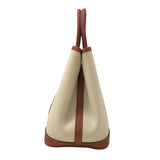 エルメス HERMES ガーデンパーティTPM Z刻 ベージュ/キュイーブル トワル/ネゴンダ レディース トートバッグ