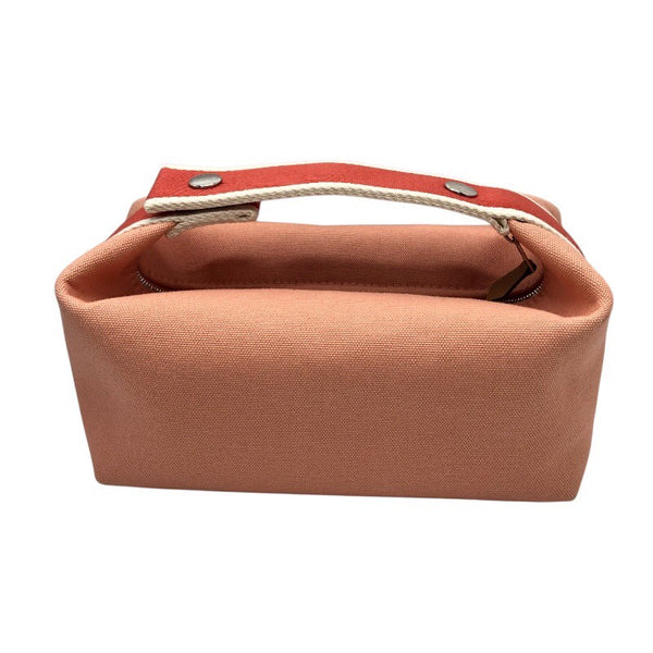 エルメス HERMES ブリッドアブラックPM ピンク×SV金具 トワル レディース ハンドバッグ