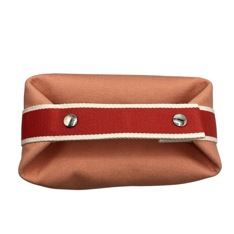 エルメス HERMES ブリッドアブラックPM ピンク×SV金具 トワル レディース ハンドバッグ