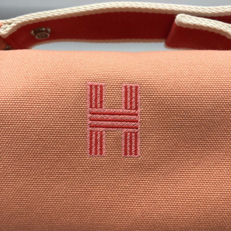 エルメス HERMES ブリッドアブラックPM ピンク×SV金具 トワル レディース ハンドバッグ