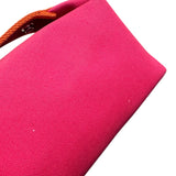 エルメス HERMES ブリッドアブラックPM ホットピンク トワル ユニセックス ポーチ