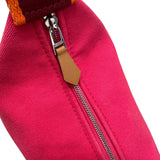 エルメス HERMES ブリッドアブラックPM ホットピンク トワル ユニセックス ポーチ