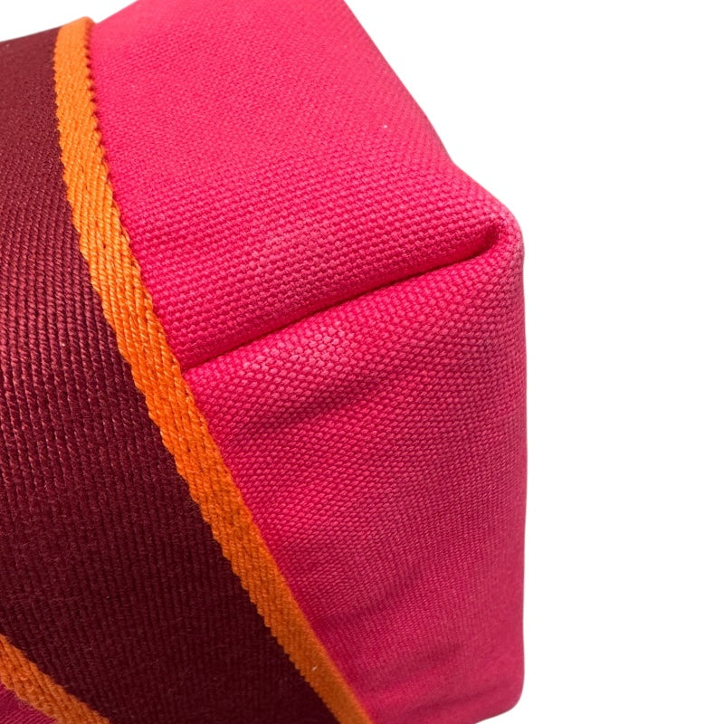 エルメス HERMES ブリッドアブラックPM ホットピンク トワル ユニセックス ポーチ