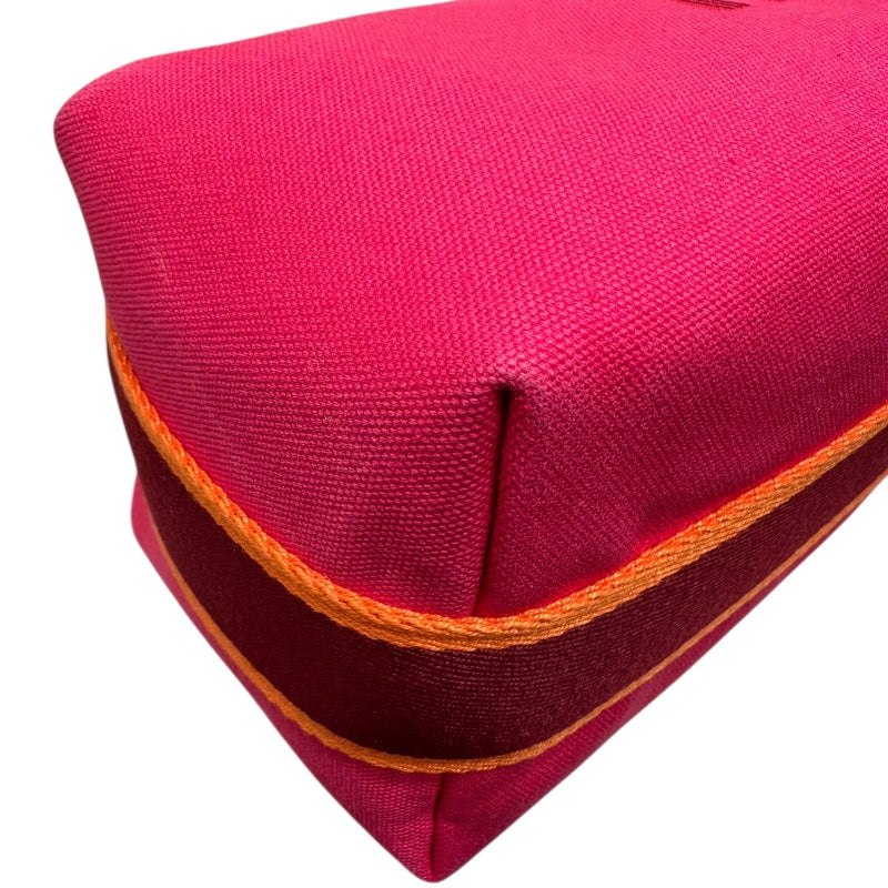 エルメス HERMES ブリッドアブラックPM ホットピンク トワル ユニセックス ポーチ