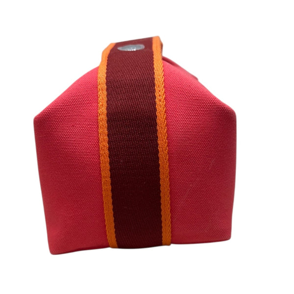 エルメス HERMES ブリッドアブラックPM ホットピンク トワル ユニセックス ポーチ