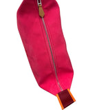 エルメス HERMES ブリッドアブラックPM ホットピンク トワル ユニセックス ポーチ