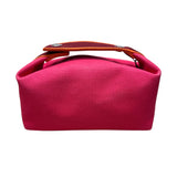 エルメス HERMES ブリッドアブラックPM ホットピンク トワル ユニセックス ポーチ