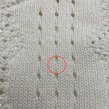 プラダ PRADA クロップドコットンニットシャツ P24R1I ホワイト コットン レディース ニット