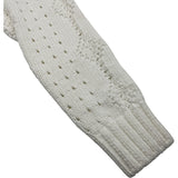 プラダ PRADA クロップドコットンニットシャツ P24R1I ホワイト コットン レディース ニット