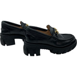 グッチ GUCCI ホースビットログソール ローファー 656869 ブラック レザー レディース ローファー