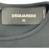ディースクエアード DSQUARED ロゴレーヨンワンピース S75CV0121 ブラック レーヨン レディース ワンピース