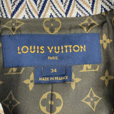 ルイ・ヴィトン LOUIS VUITTON 総柄ダブルロングコート FIMA87URZ ベージュ ウール レディース その他アウター