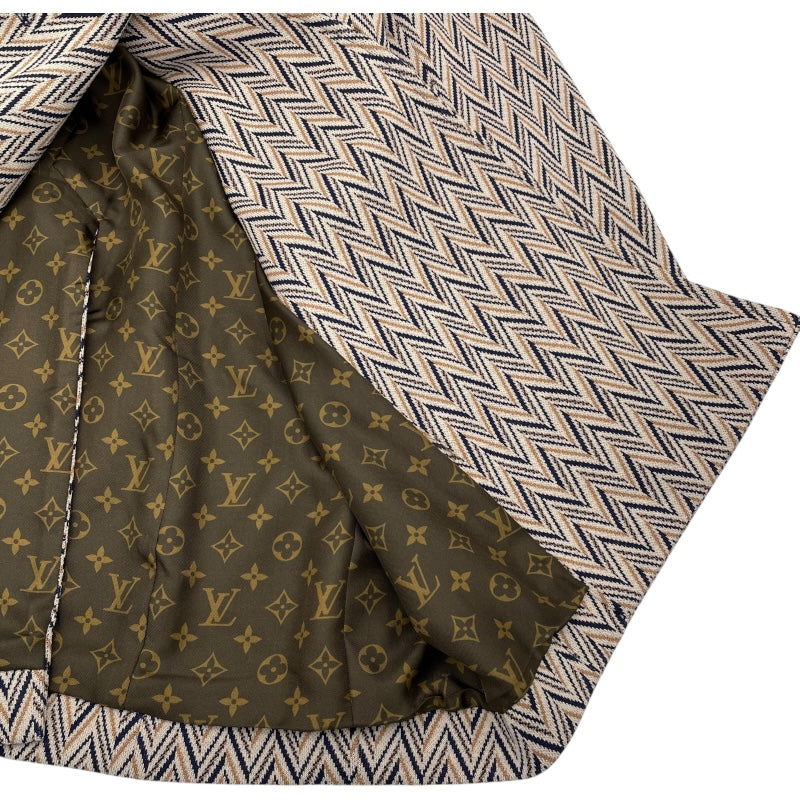 ルイ・ヴィトン LOUIS VUITTON 総柄ダブルロングコート FIMA87URZ  