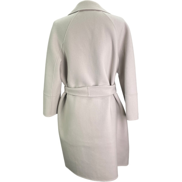 マックスマーラ Max Mara ベルテッドラップコート クリーム ウール レディース その他アウター