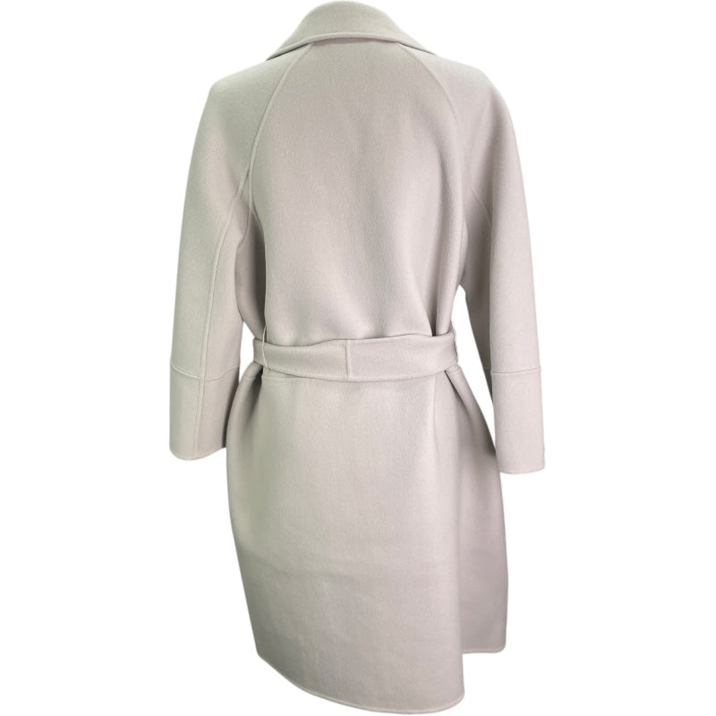 マックスマーラ Max Mara ベルテッドラップコート クリーム ウール レディース その他アウター