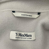マックスマーラ Max Mara ベルテッドラップコート クリーム ウール レディース その他アウター